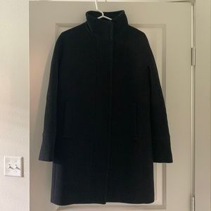 Jcrew black cocoon coat